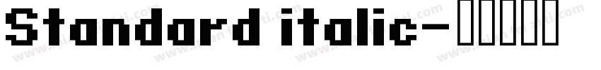 Standard italic字体转换